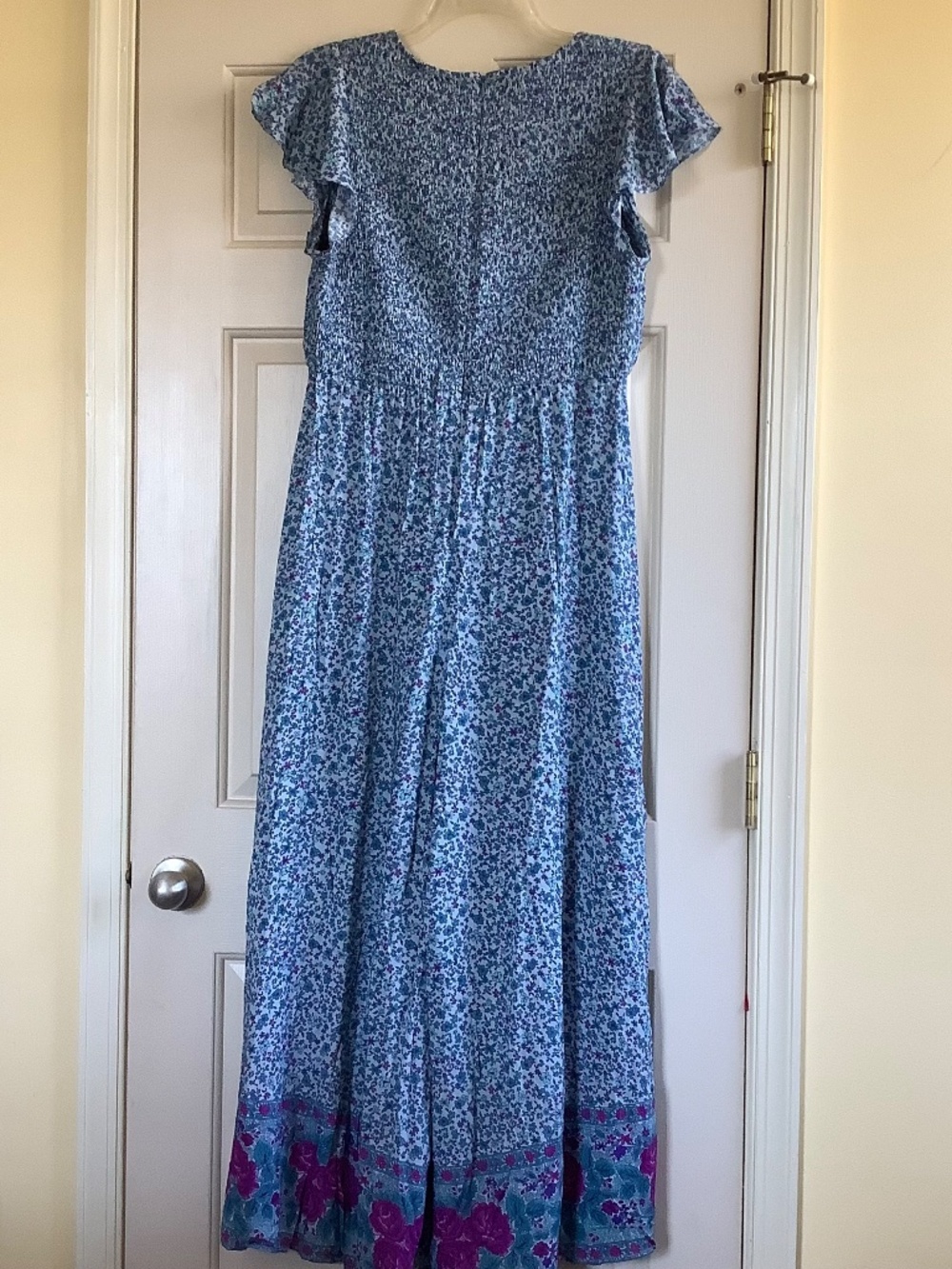 SPELL Love Jetty Shirred Jumpsuit Blue Nirvana SZ XXL - Picture 9 of 16
